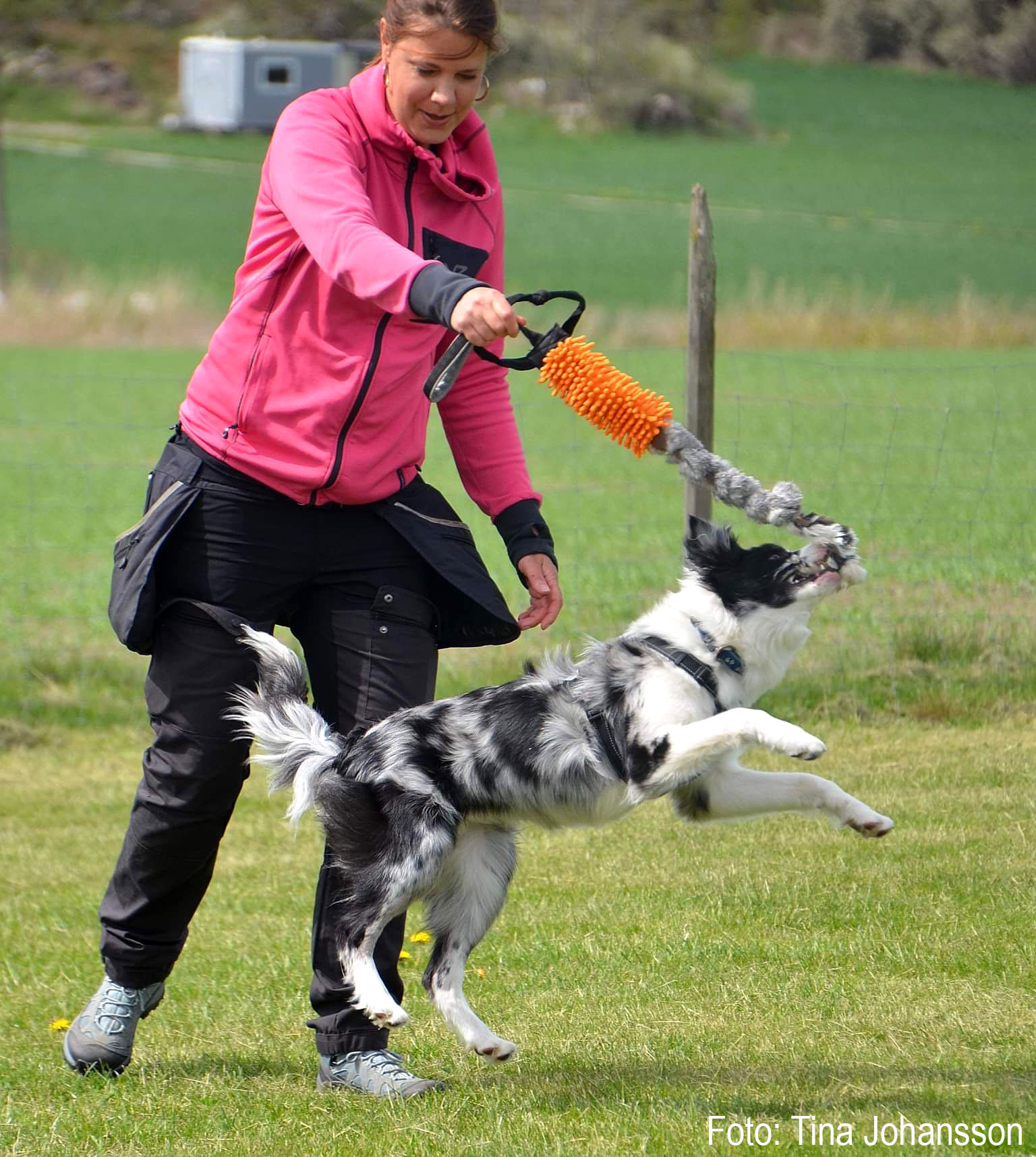Jenny Nyberg och hund